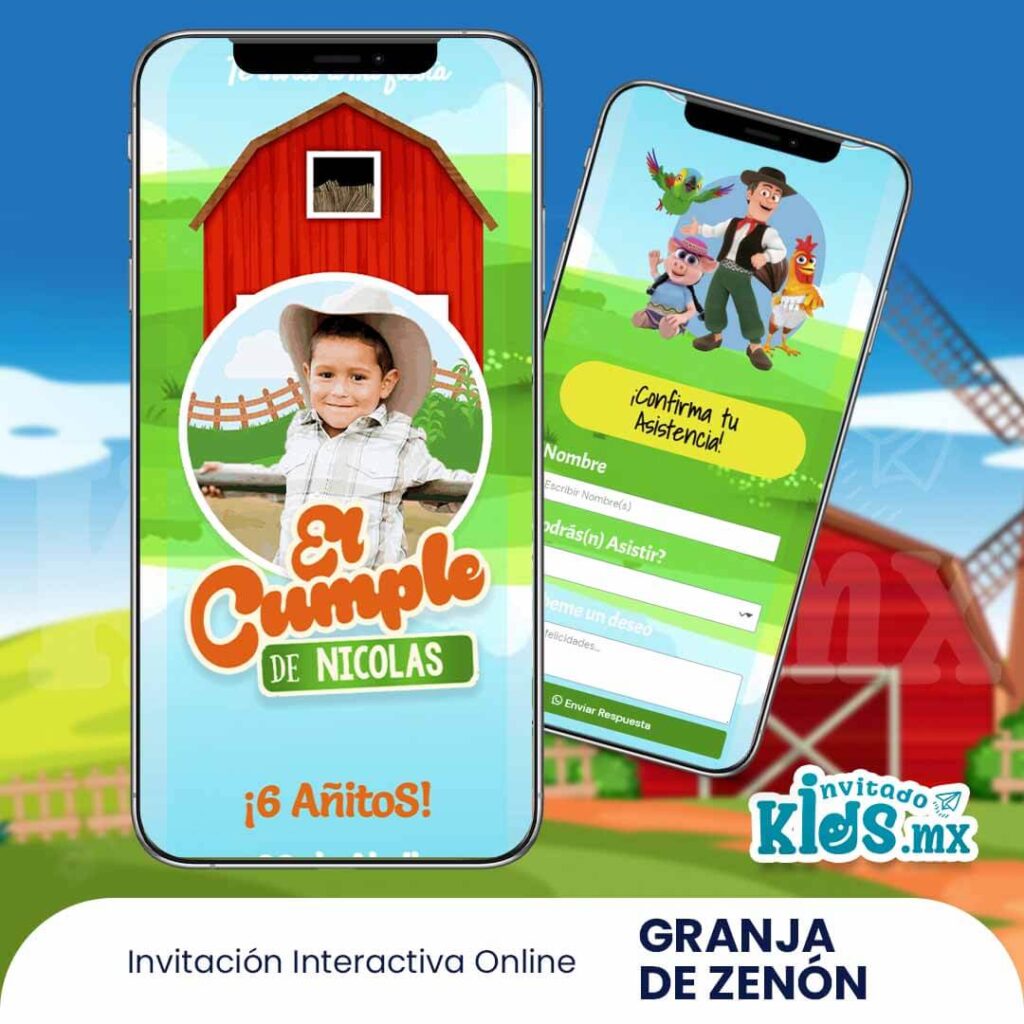 LA GRANJA DE ZENON INVITACIÓN INVITADOKIDS.MX