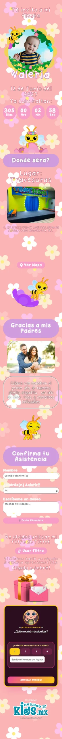 Invitación Abejita